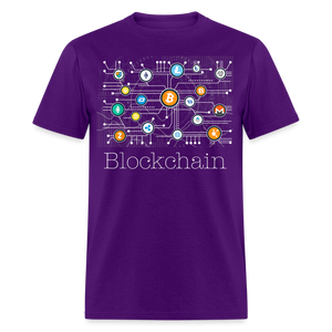 Bitcoin Blockchain shirt BTC ETH LTC XMR Altcoin Hodlers Crypto T-Shirt S-6XL - purple