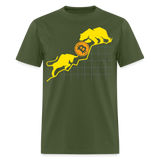 Bitcoin shirt BTC Hodlers Bull Run Fight Bear Market Crypto T-Shirt Size S-6XL - military green