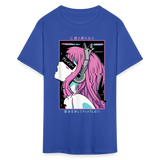 Sexy Ecchi Girl shirt Vaporwave Crazy Waifu Lewd Anime Girl T-Shirt Size S-6XL - royal blue