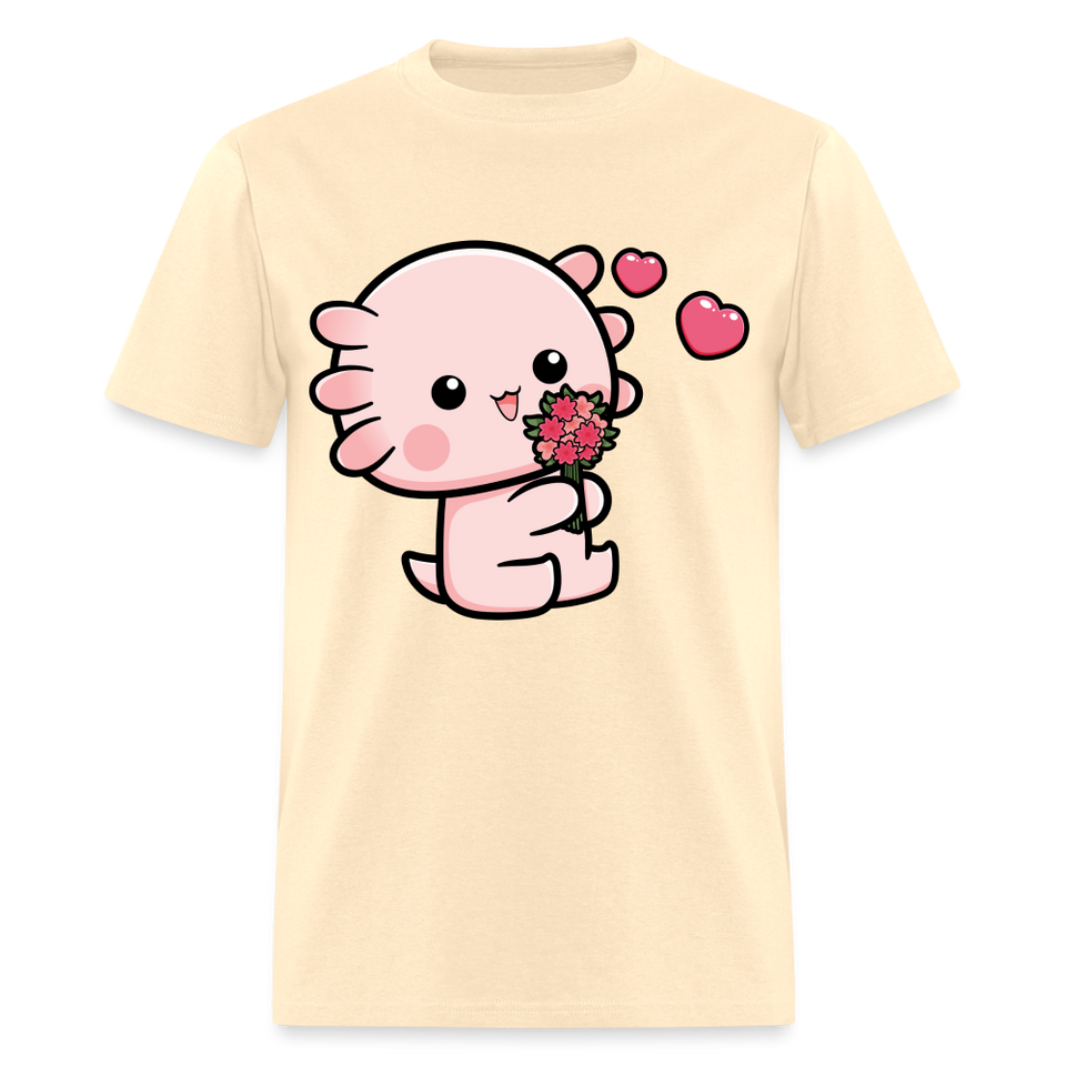 Cute Axolotl Lover Shirt Kawaii Pastel Goth Japan Anime Comic Lovely T-Shirt - natural