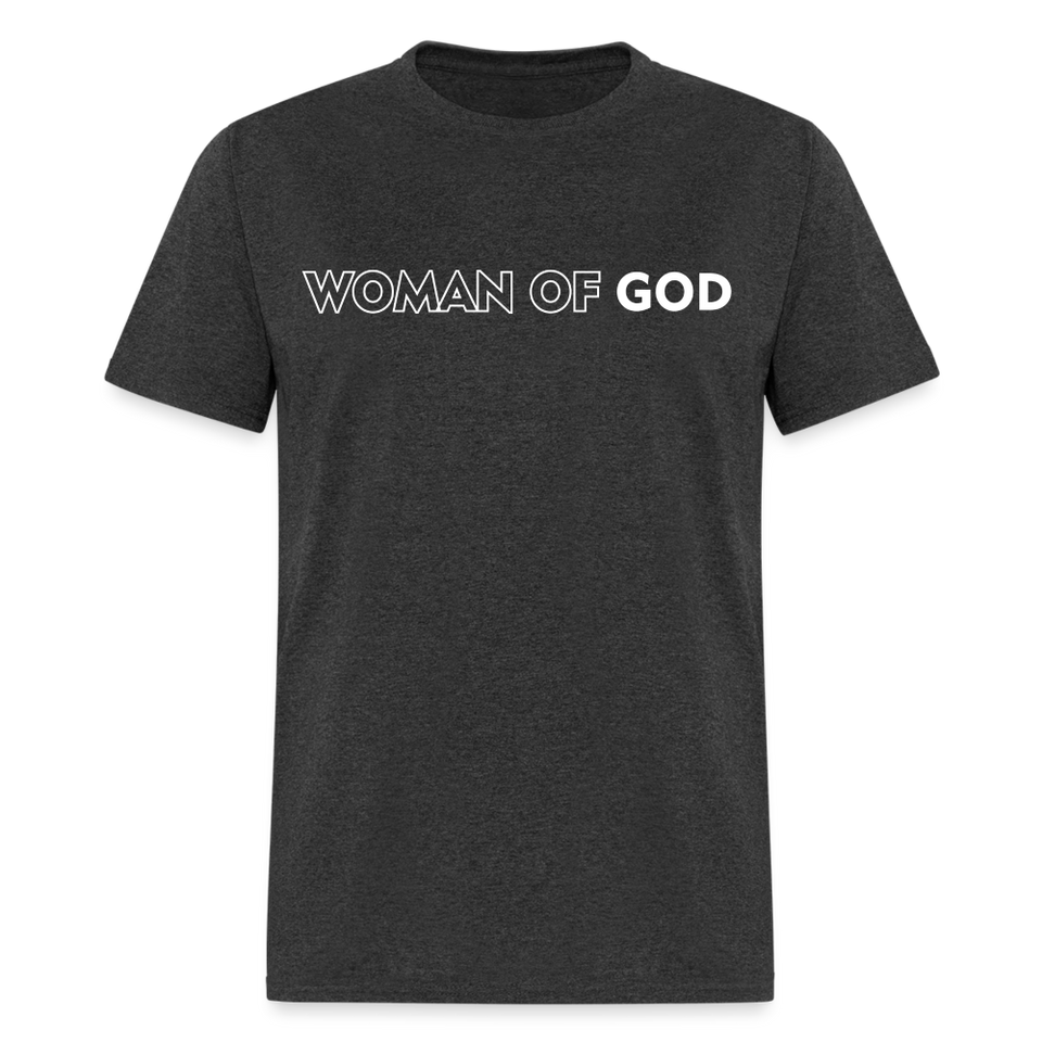 Woman of God shirt Catholic Religious T-Shirt size S-6XL - heather black