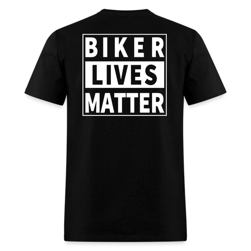 Biker Lives Matter Shirt Motorcycle Biker Rider t shirt S-6XL [Back Print Only] - black