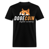 Dogecoin T Shirt Tee Wallstreetbets Doge Coin Crypto Bitcoin T-Shirt Size S-6XL - black