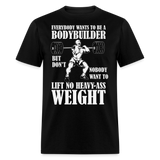 Funny bodybuilder gym shirt Power Deadlifter T-Shirt size S-6XL - black