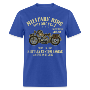 Military Bikers shirt Motorbike Motorcycling US Army USA T-Shirt size S-6XL - royal blue