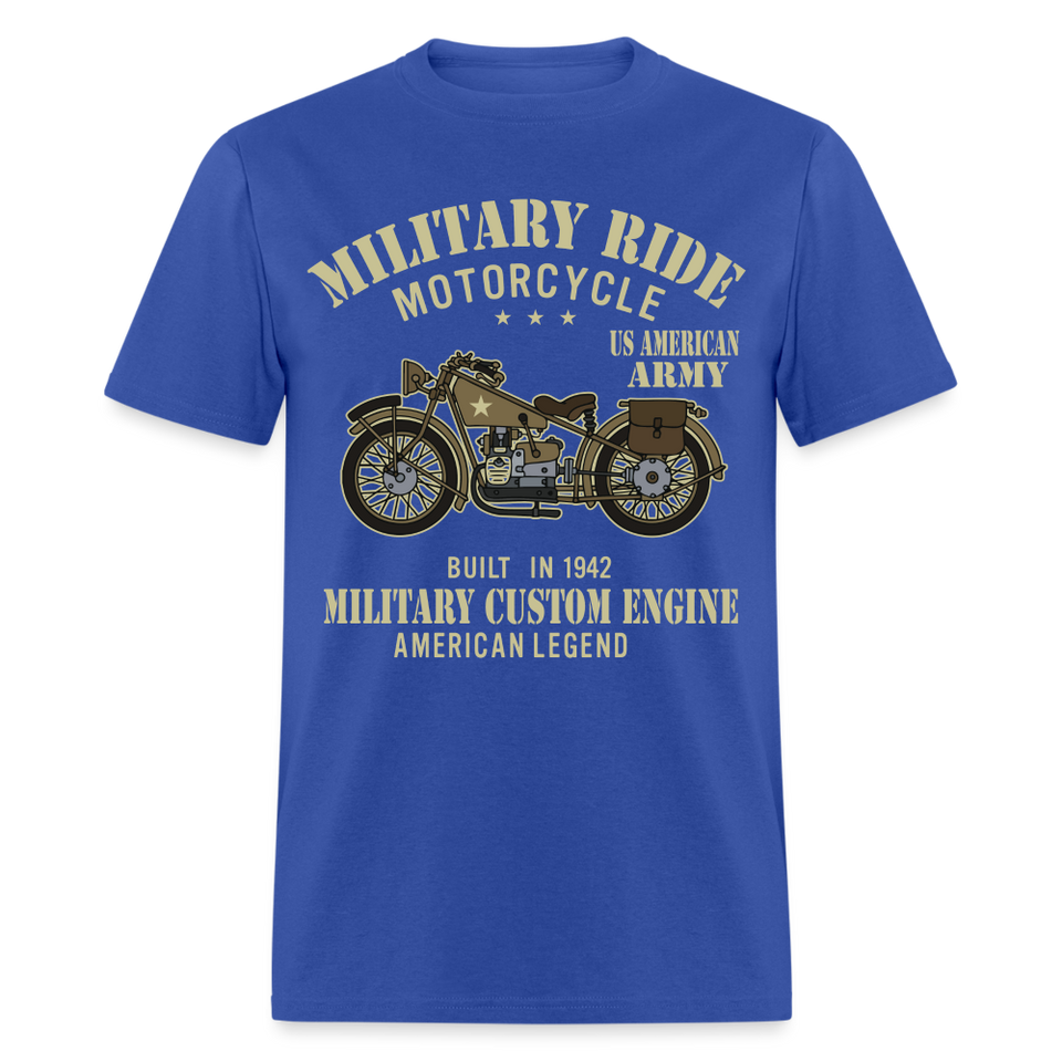 Military Bikers shirt Motorbike Motorcycling US Army USA T-Shirt size S-6XL - royal blue