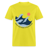 Waves and Winds is Everything shirt Ocean Beach Lover Surfing T-Shirt Size S-6XL - yellow