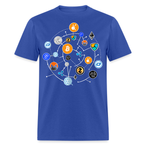Bitcoin shirt BTC ETH LTC XMR Hodlers Decentralized Crypto Altcoin T-Shirt S-6XL - royal blue