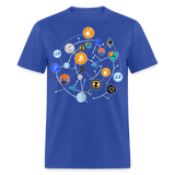 Bitcoin shirt BTC ETH LTC XMR Hodlers Decentralized Crypto Altcoin T-Shirt S-6XL - royal blue