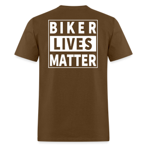 Biker Lives Matter Shirt Motorcycle Biker Rider t shirt S-6XL [Back Print Only] - brown