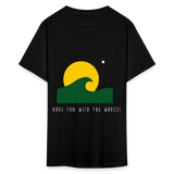 Have fun with the waves shirt Surfboard Surfing Summer T-Shirt Size S-6XL - black