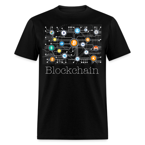 Bitcoin Blockchain shirt BTC ETH LTC XMR Altcoin Hodlers Crypto T-Shirt S-6XL - black