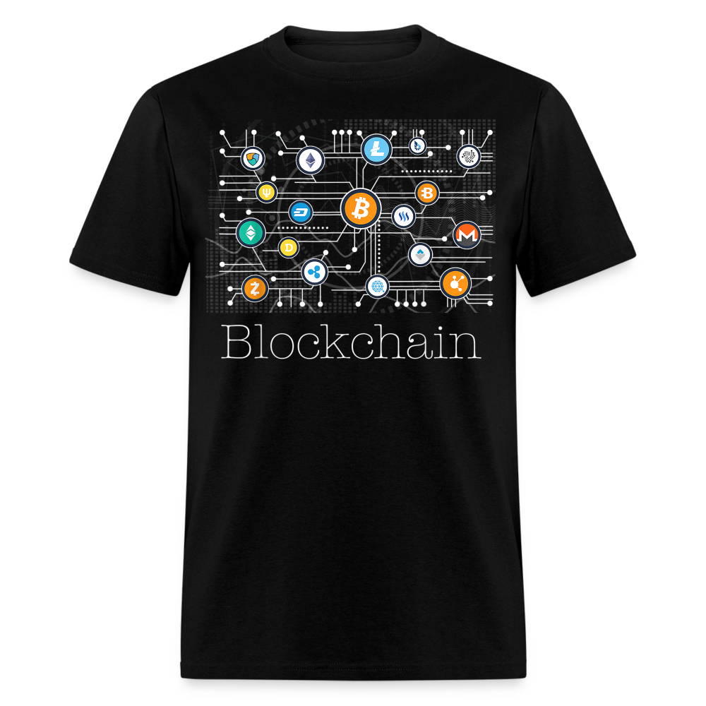 Bitcoin Blockchain shirt BTC ETH LTC XMR Altcoin Hodlers Crypto T-Shirt S-6XL - black