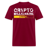 Crypto Millionaire Loading Shirt Funny BTC ETH XRP SafeMoon T-Shirt Size S-6XL - burgundy