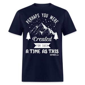 Perhaps you were created shirt Catholic Religious T-Shirt size S-6XL - navy