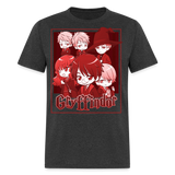 Chibi Gryffin of Gold shirt House Group Shot Anime Cute T-Shirt - heather black
