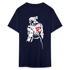 Classic Arcade shirt Video Game Retro Gamer Kung Fu Fighter Martial Arts T-Shirt - navy