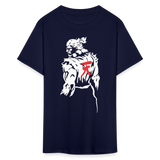 Classic Arcade shirt Video Game Retro Gamer Kung Fu Fighter Martial Arts T-Shirt - navy