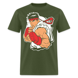 Classic Arcade shirt Video Game Retro Gamer Kung Fu Fighter Martial Arts T-Shirt - military green