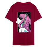 Sexy Ecchi Girl shirt Vaporwave Crazy Waifu Lewd Anime Girl T-Shirt Size S-6XL - burgundy