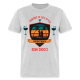 Surfing is Life Style shirt Pacific Beach San Diego California 619 T-Shirt - heather gray