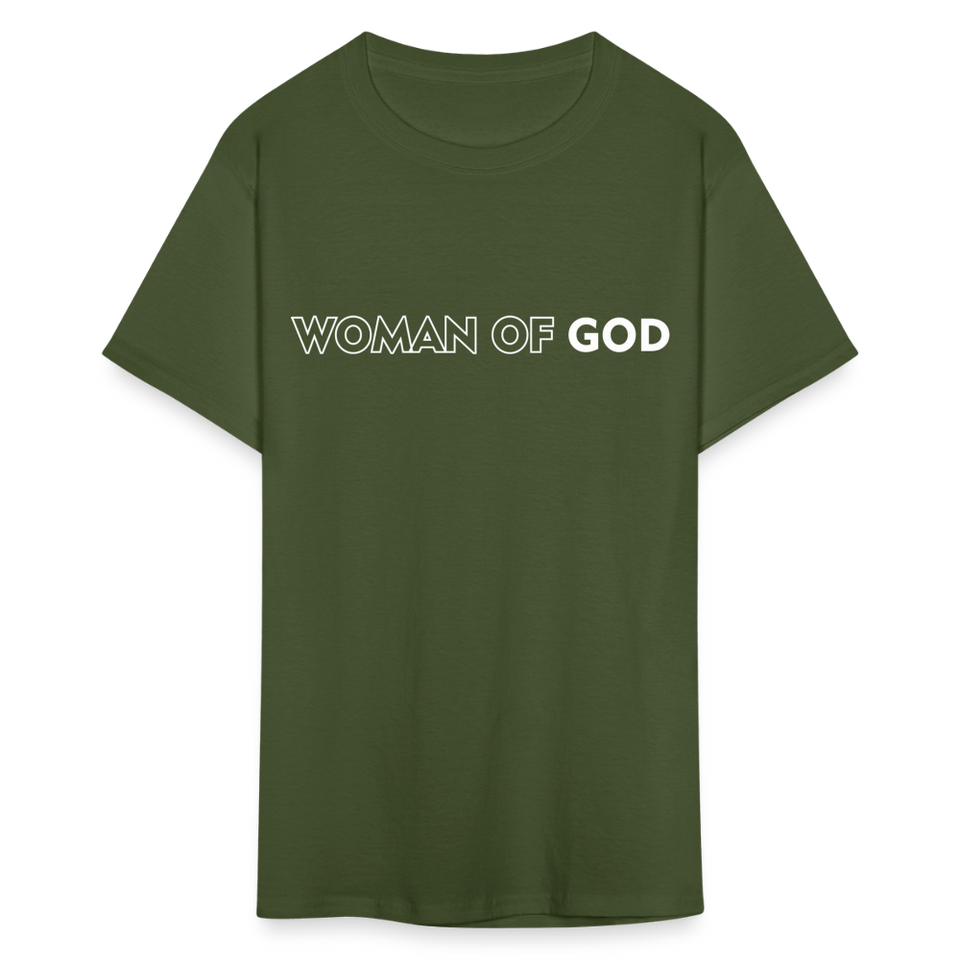 Woman of God shirt Catholic Religious T-Shirt size S-6XL - military green