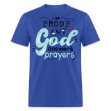 God answers prayers shirt Catholic Religious Faith Jesus T-Shirt size S-6XL - royal blue