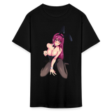 Perfect Pretty Playgirl Anime shirt Bunny Sexy Girl Ahegao Hentai Ecchi T-Shirt - black