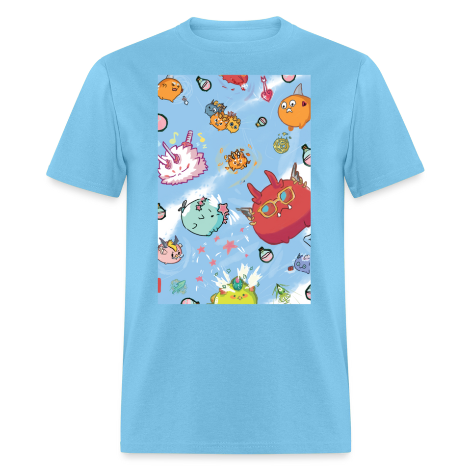 Cute Axie shirt Fan Art Axie Metaverse Friends Classic T-Shirt size S-6XL - aquatic blue