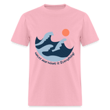 Waves and Winds is Everything shirt Ocean Beach Lover Surfing T-Shirt Size S-6XL - pink
