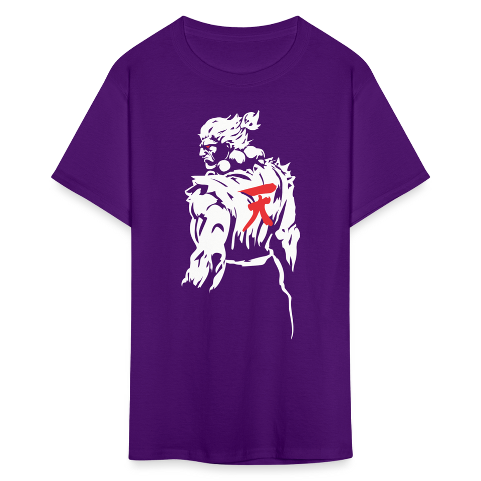Classic Arcade shirt Video Game Retro Gamer Kung Fu Fighter Martial Arts T-Shirt - purple