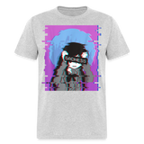 Sad Anime Emo Girl - Japanese Aesthetic Vaporwave Anime Otaku Sadness T-Shirt - heather gray