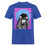 Sad Anime Emo Girl - Japanese Aesthetic Vaporwave Anime Otaku Sadness T-Shirt - royal blue