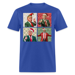 Christmas Trump shirt I'll be home for Christmas 45 47 2024 T-shirt size S-6XL - royal blue