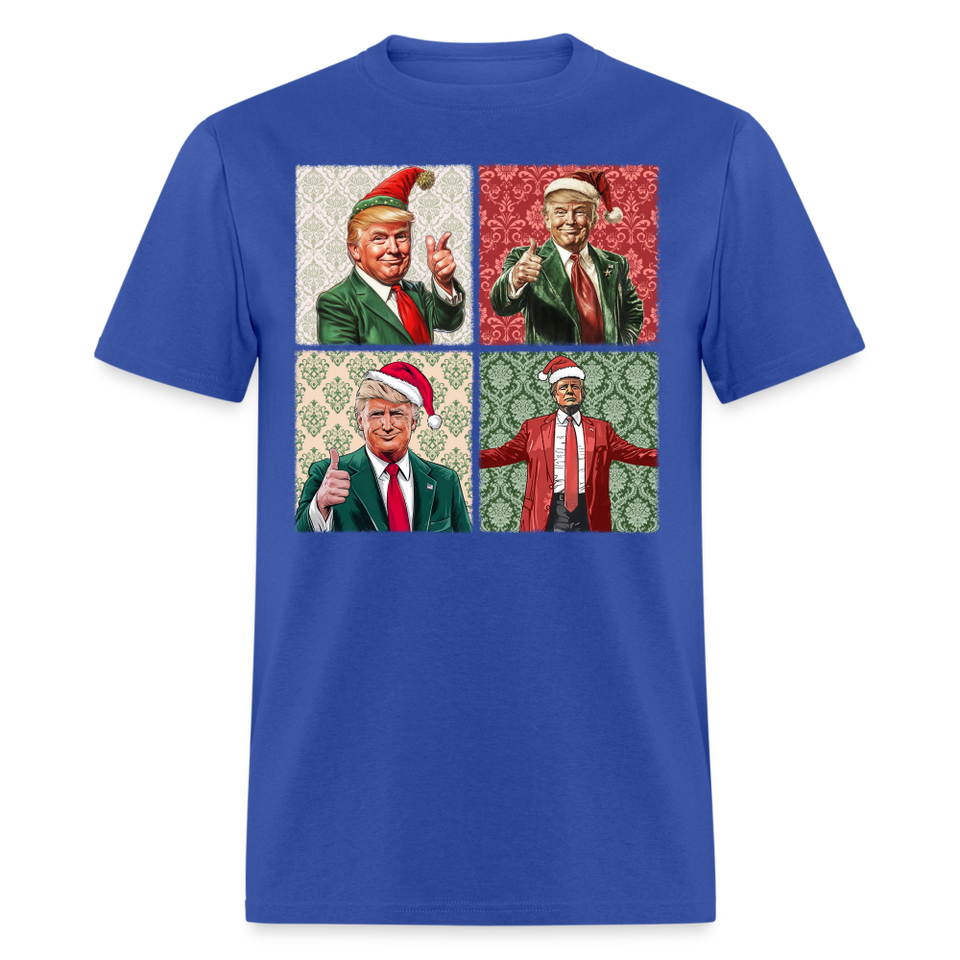 Christmas Trump shirt I'll be home for Christmas 45 47 2024 T-shirt size S-6XL - royal blue