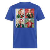 Christmas Trump shirt I'll be home for Christmas 45 47 2024 T-shirt size S-6XL - royal blue