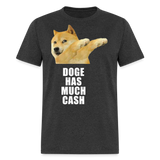 Dogecoin T Shirt Tee Wallstreetbets Doge Coin Crypto Bitcoin T-Shirt Size S-6XL - heather black