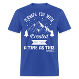 Perhaps you were created shirt Catholic Religious T-Shirt size S-6XL - royal blue