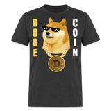 Dogecoin T Shirt Tee Wallstreetbets Doge Coin Crypto Bitcoin T-Shirt Size S-6XL - heather black