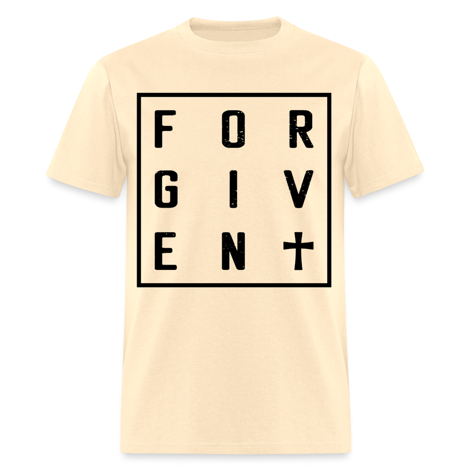 Forgiven shirt Catholic Religious Cross Jesus Faith T-Shirt size S-6XL - natural