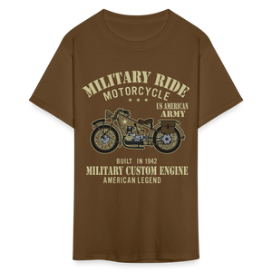 Military Bikers shirt Motorbike Motorcycling US Army USA T-Shirt size S-6XL - brown