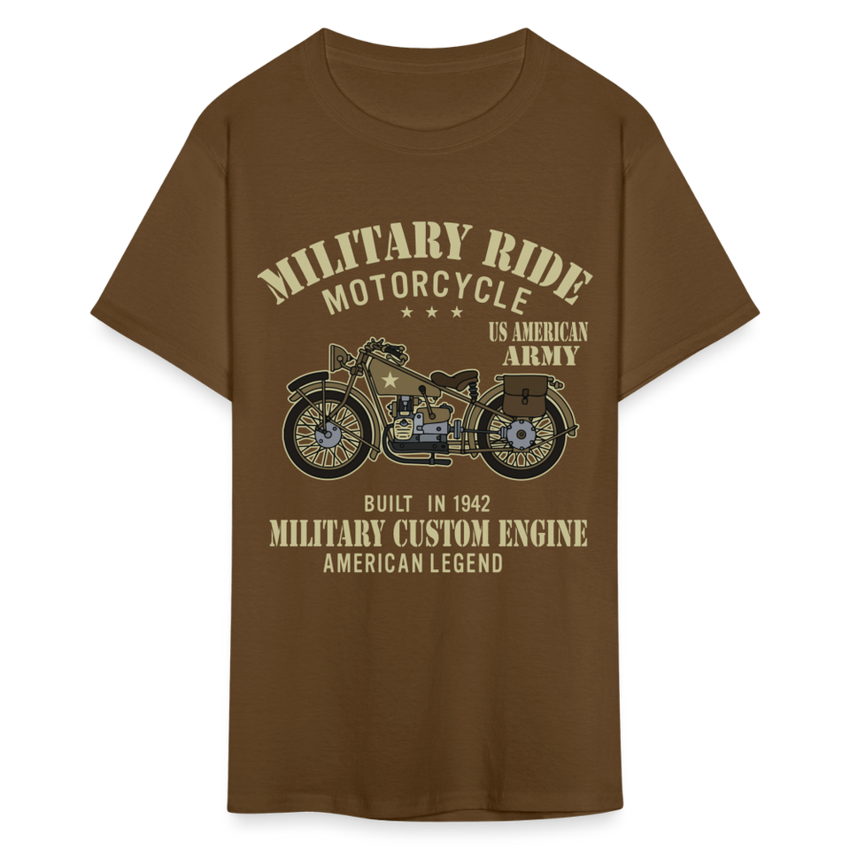 Military Bikers shirt Motorbike Motorcycling US Army USA T-Shirt size S-6XL - brown