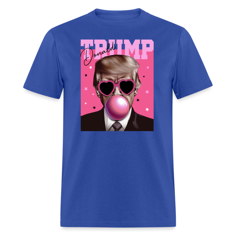 Trump Pink Bubblegum Funny T-Shirt - royal blue