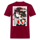 Anime Girl Cute Japanese Aesthetic shirt Anime Tee Otaku Fish Waifu Gift T-Shirt - burgundy