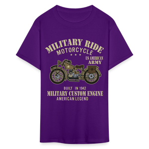 Military Bikers shirt Motorbike Motorcycling US Army USA T-Shirt size S-6XL - purple