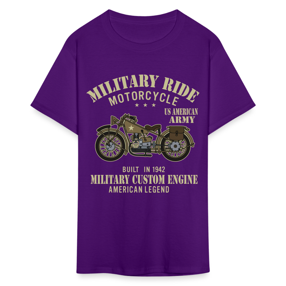 Military Bikers shirt Motorbike Motorcycling US Army USA T-Shirt size S-6XL - purple
