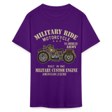 Military Bikers shirt Motorbike Motorcycling US Army USA T-Shirt size S-6XL - purple
