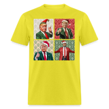 Christmas Trump shirt I'll be home for Christmas 45 47 2024 T-shirt size S-6XL - yellow