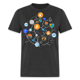 Bitcoin shirt BTC ETH LTC XMR Hodlers Decentralized Crypto Altcoin T-Shirt S-6XL - heather black
