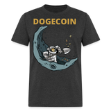 Dogecoin To the Moon Miner shirt Doge Mining HODL Crypto T-Shirt Size S-6XL - heather black